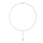 Luxury Round Cut Lab Diamond Drop Necklace