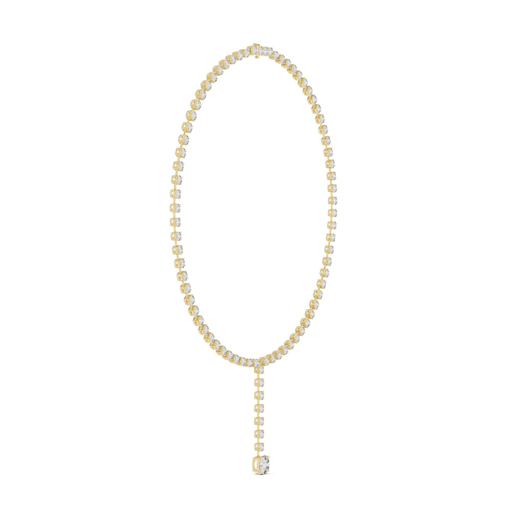Luxury Round Cut Lab Diamond Drop Necklace
