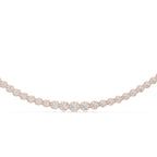 11 Carat Bezel Set Round Diamond Tennis Necklace