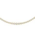 11 Carat Bezel Set Round Diamond Tennis Necklace