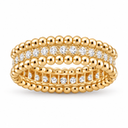 2 Carat Round Cut Lab Grown Perlee Diamond Ring