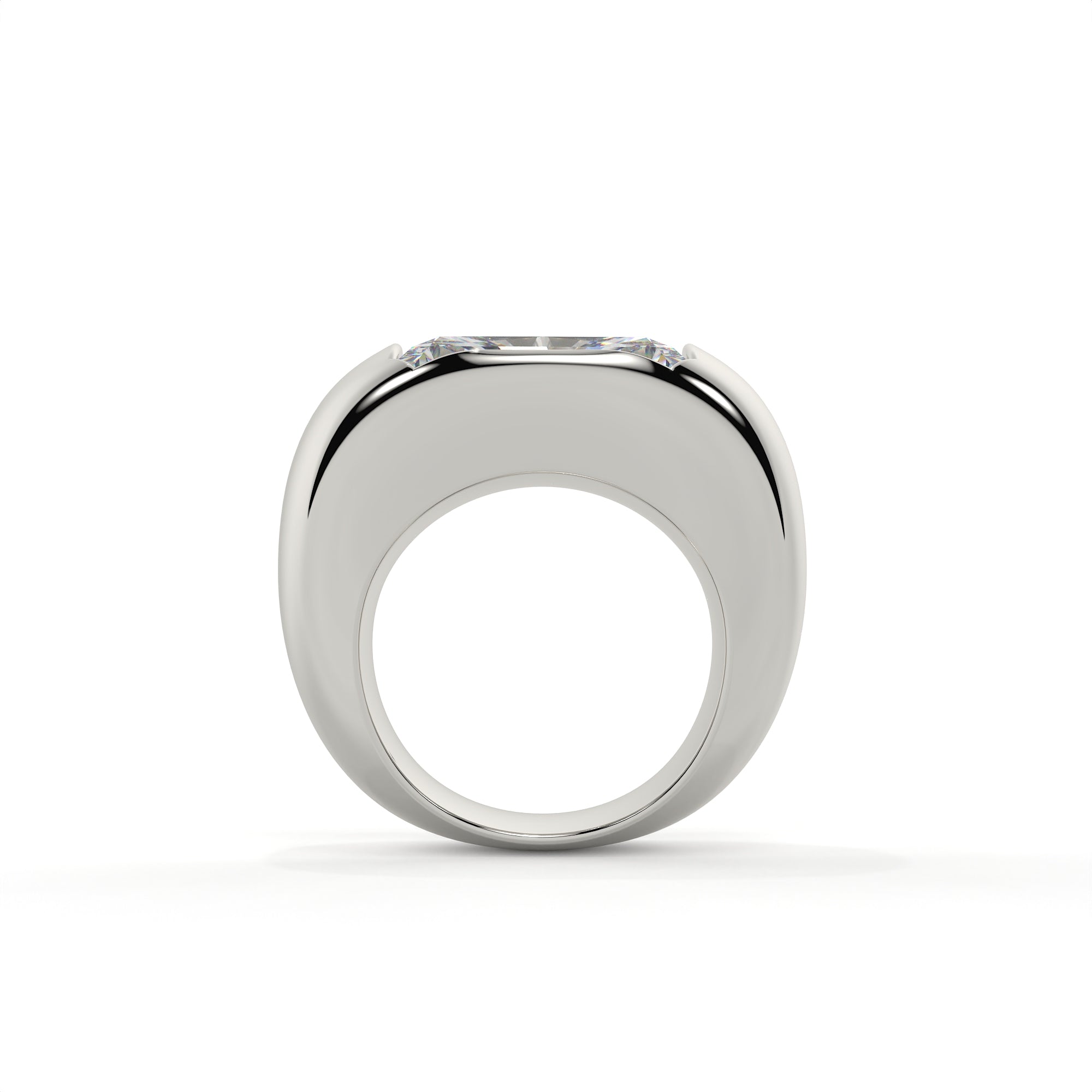The Diane Lux - 8 Carat Radiant Diamond Solitaire Ring