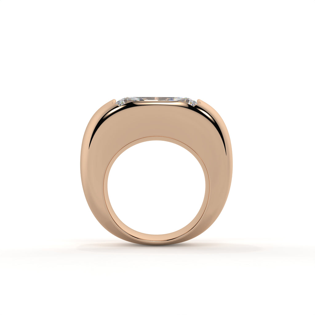 The Diane Lux - 8 Carat Radiant Diamond Solitaire Ring