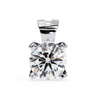 Diamond pendant on a white background