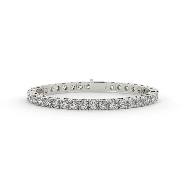 Diamond bracelet on a white background