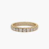 2 mm Round Lab Diamond Thin Eternity Band