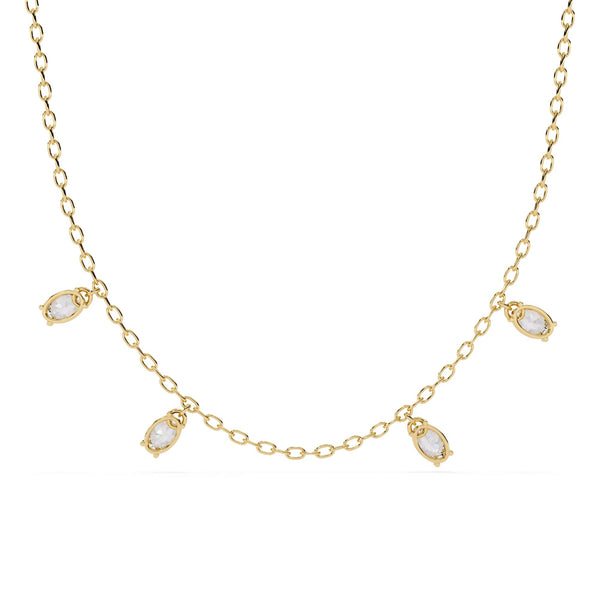 Oval Cut Lab Grown Diamond Chain Necklace