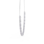 Round And Oval Cut Diamond Chain Necklace