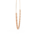 Round And Oval Cut Diamond Chain Necklace