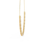 Round And Oval Cut Diamond Chain Necklace