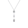 1.54 Carat Multi Shape Lab Grown Diamond Drop Necklace