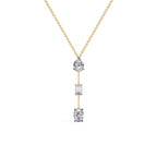 Modern Multi Shape Lab Diamond Necklace