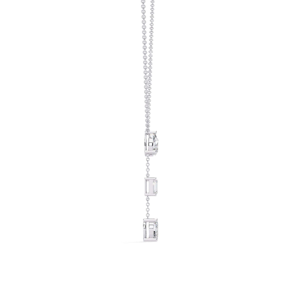 Modern Multi Shape Lab Diamond Necklace
