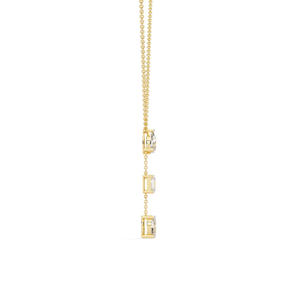 Modern Multi Shape Lab Diamond Necklace