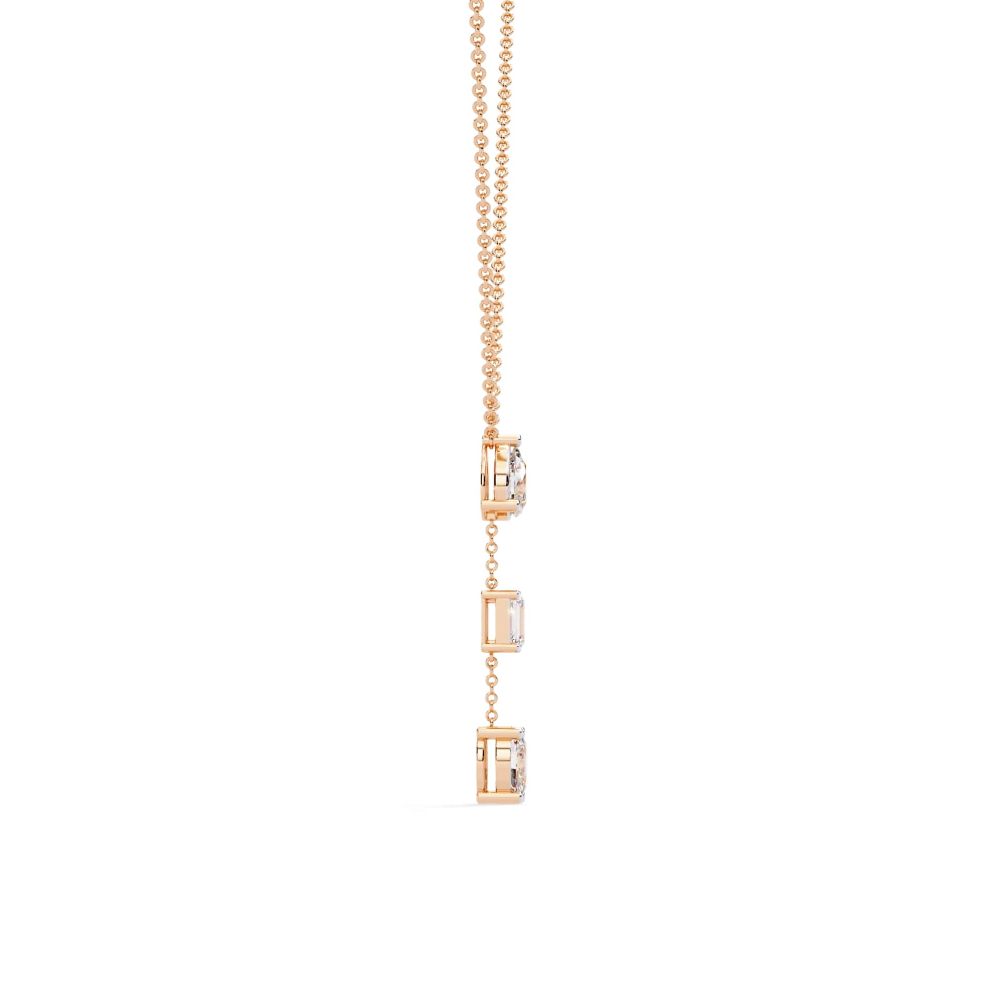Modern Multi Shape Lab Diamond Necklace