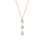 Modern Multi Shape Lab Diamond Necklace