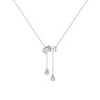 Fancy Multi Shape Drop Diamond Necklace
