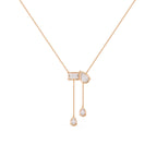 Fancy Multi Shape Drop Diamond Necklace