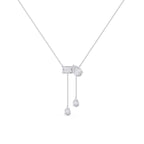 Fancy Multi Shape Drop Diamond Necklace