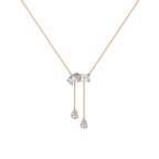 Fancy Multi Shape Drop Diamond Necklace