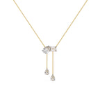 Fancy Multi Shape Drop Diamond Necklace