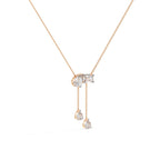 Fancy Multi Shape Drop Diamond Necklace