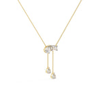 Fancy Multi Shape Drop Diamond Necklace