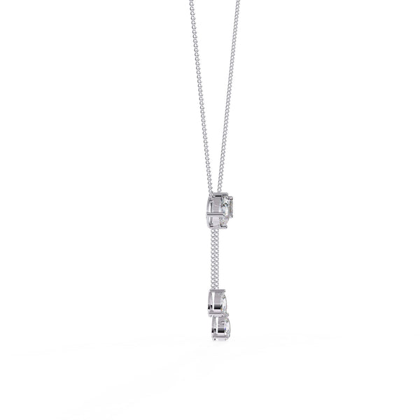 1.6 Carat Fancy Multi Shape Drop Diamond Necklace