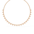 Unique Round Cut Lab Diamond Floral Necklace
