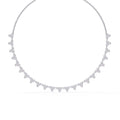 2.14 Carat Unique Round Cut Lab Diamond Floral Necklace
