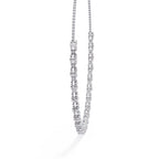 Unique Round Cut Lab Diamond Floral Necklace