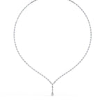 Multiple Round Cut Diamond Tennis Necklace