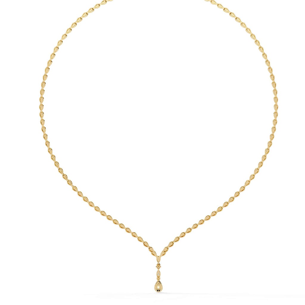 Multiple Round Cut Diamond Tennis Necklace