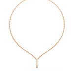 Multiple Round Cut Diamond Tennis Necklace
