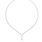Multiple Round Cut Diamond Tennis Necklace