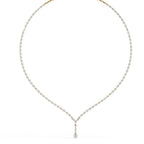 Multiple Round Cut Diamond Tennis Necklace