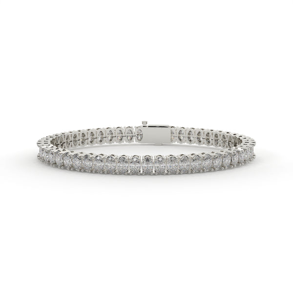 Diamond bracelet on a white background