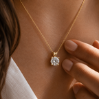 2.18 Carat  Prong Round Lab Diamond Pendant