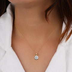 Classic Round Solitaire Pendant