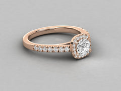 Timeless Elegance Pave Engagement Ring