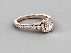 Romantic Sparkle Pave Engagement Ring