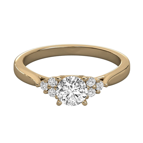 Round Lab Grown Diamond Cluster Ring