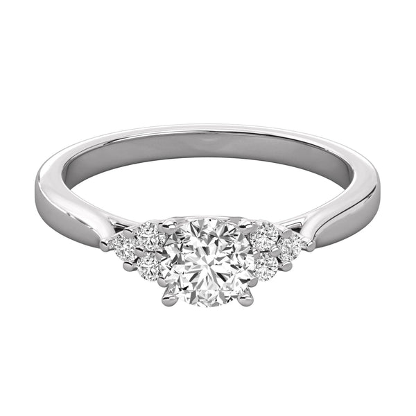 Round Lab Grown Diamond Cluster Ring