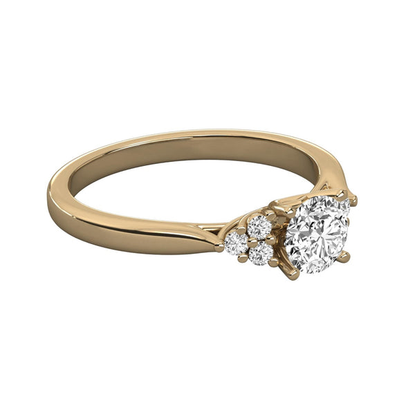 Round Lab Grown Diamond Cluster Ring