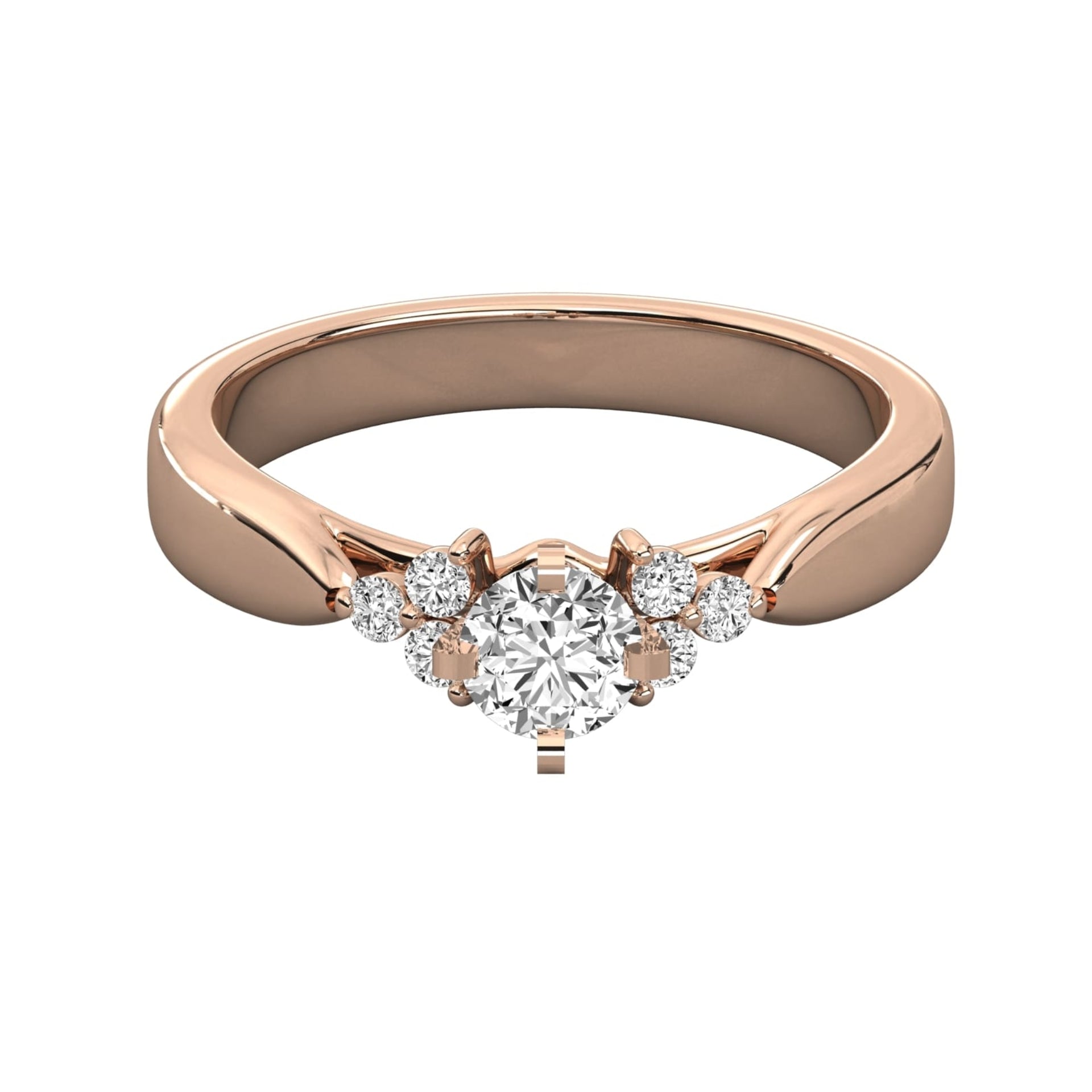 Round Lab Grown Diamond Vintage Ring