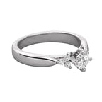 Round Harmony Diamond Solitaire with Pave Shine
