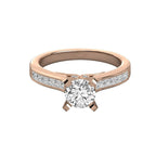 Dazzling Round La Diamond Pave Ring