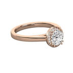 Classic Round Halo Engagement Ring