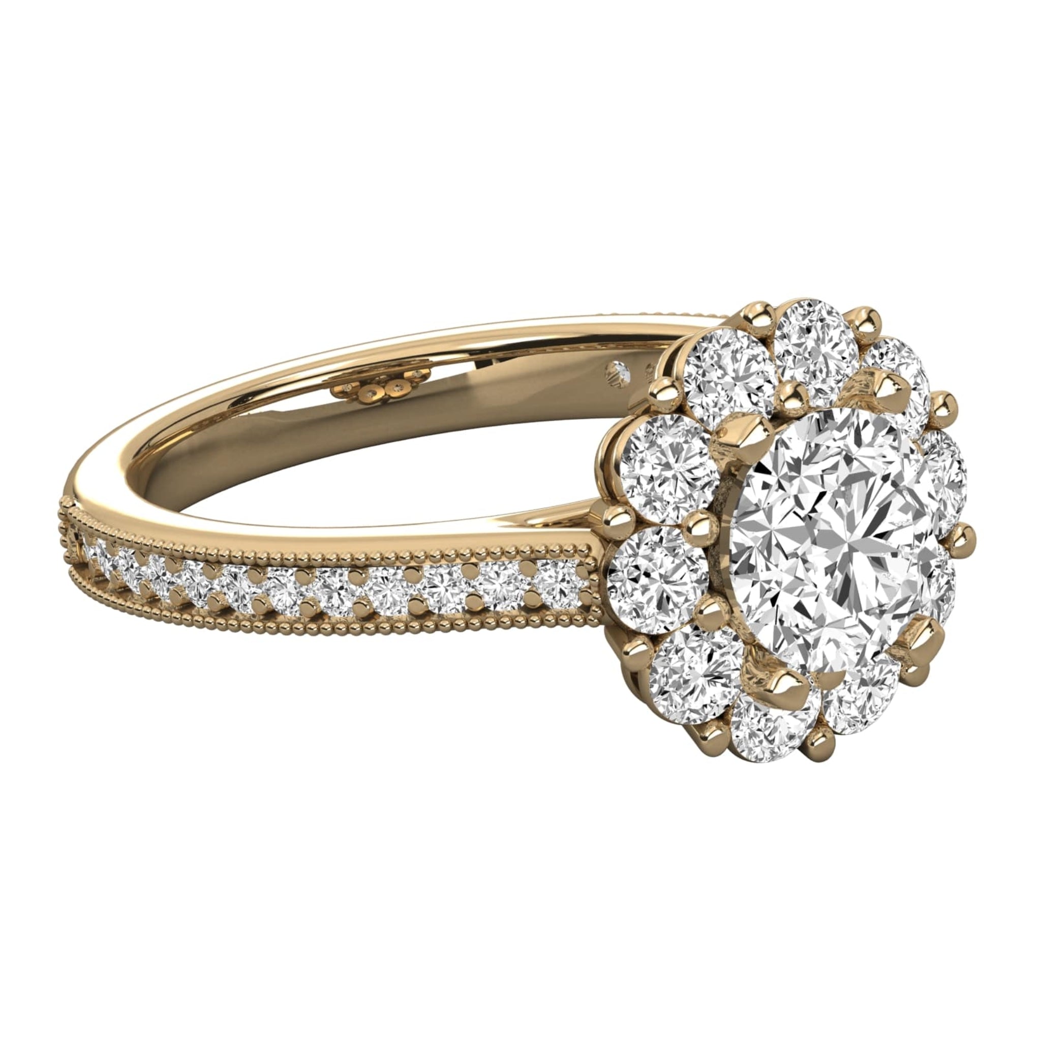 Classic Brilliance Solitaire with Pave Detailing