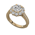 Classic Brilliance Solitaire with Pave Detailing
